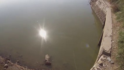 창원 산남지 3631 수문 아래 지역 시도 11.13.2013 GoPro Bass Fishing