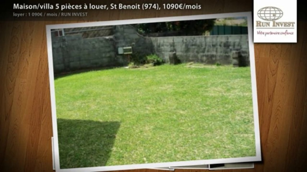 Maison/villa 5 pièces à louer, St Benoit (974), 1090€/mois