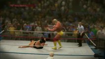 WWE2K14 - BUG - Hulk Hokang combatte con un  braccio rotto - broken arm -  Wrestlemania -  gameplay