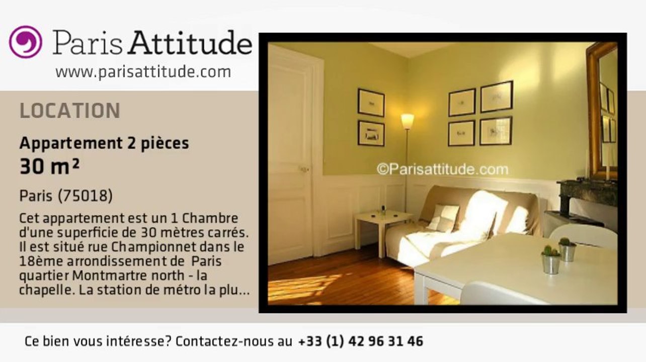 Appartement 1 Chambre à louer - Jules Joffrin - Mairie du 18ème, Paris - Ref. 5071