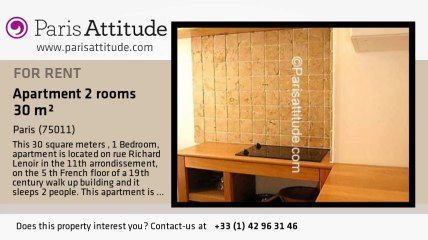 1 Bedroom Apartment for rent - Charonne, Paris - Ref. 1685
