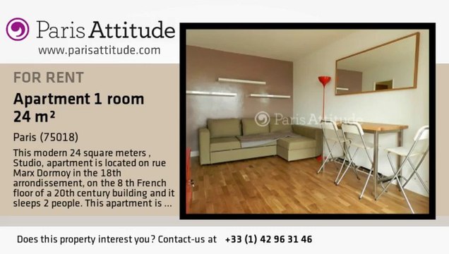 Studio Apartment for rent - Marx Dormoy, Paris - Ref. 8238