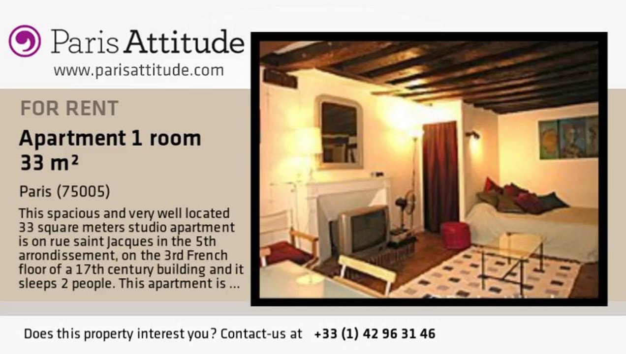 Studio Apartment for rent - Panthéon/Sorbonne, Paris - Ref. 451