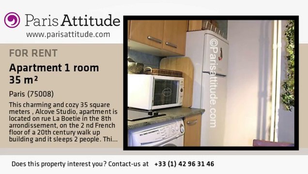 Alcove Studio Apartment for rent - Miromesnil, Paris - Ref. 5209