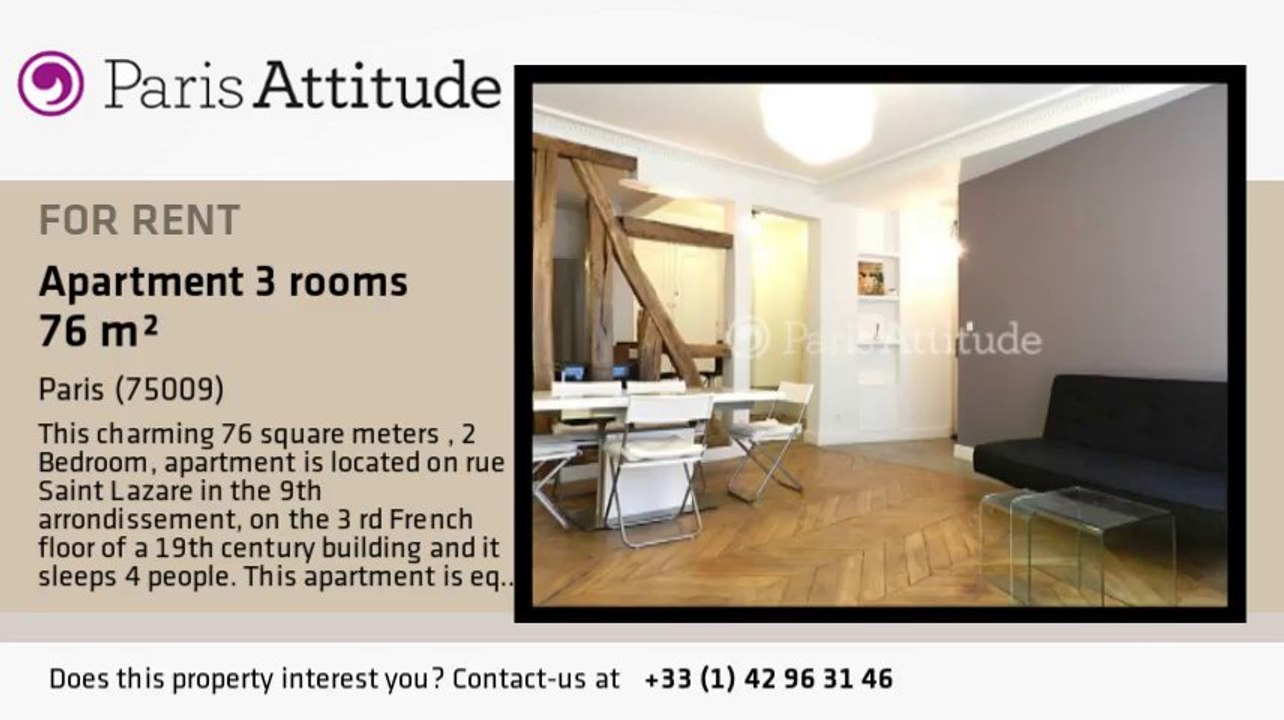 2 Bedroom Apartment for rent - Notre Dame de Lorette, Paris - Ref. 8473