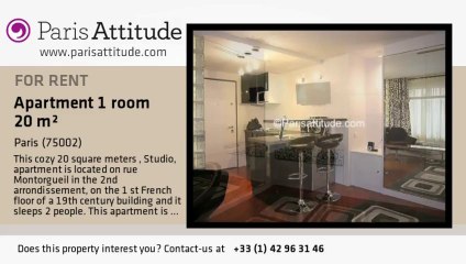 Studio Apartment for rent - Montorgueil, Paris - Ref. 6504