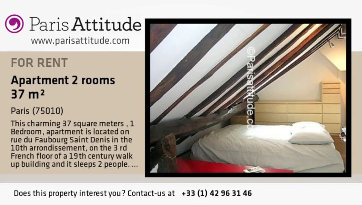 1 Bedroom Duplex for rent - Faubourg St Martin, Paris - Ref. 6936