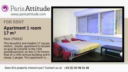 Studio Apartment for rent - Bir Hakeim, Paris - Ref. 5818