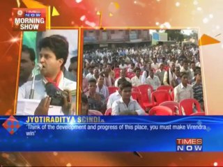 Jyotiraditya Scindia campaigns against aunt