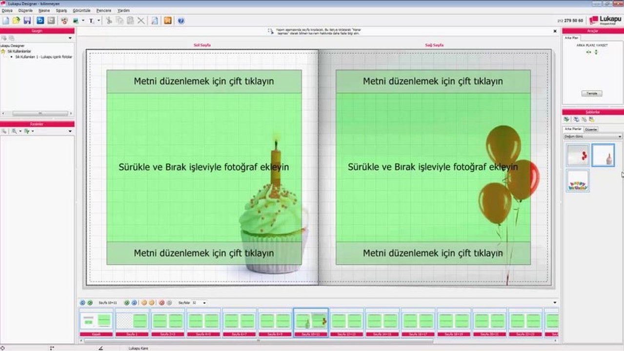 Fotoğraf Kitabınıza Arka Plan Ekleme