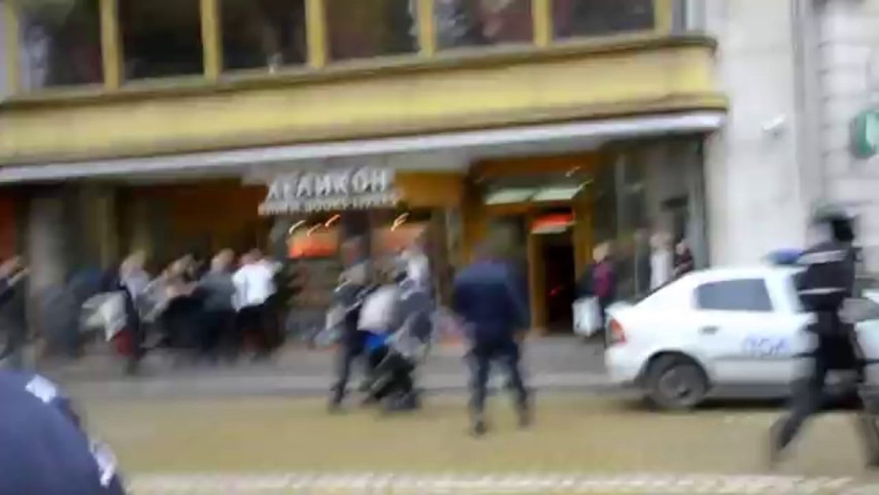 Police violence in Sofia Bulgaria