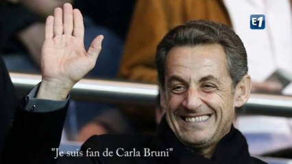 Sarkozy : "je suis fan de Carla Bruni"