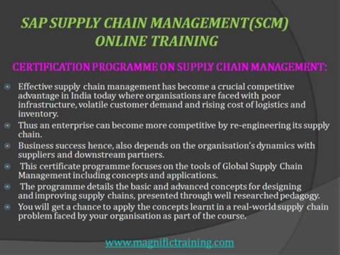 sap supply chain management(scm) online training