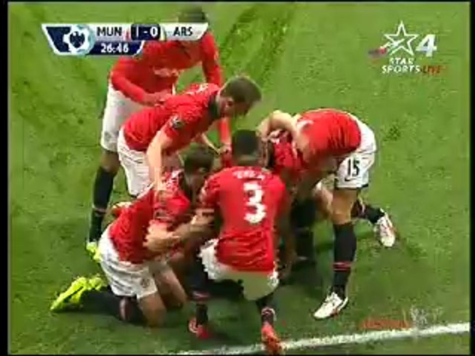 Robin van Persie winning goal against Arsenal