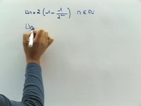 Limites des suites arithmétiques et géométriques - Exo 1 : solution