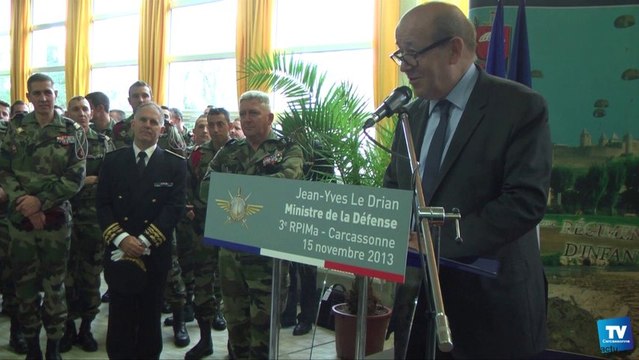 Le Ministre de la Défense en visite à Carcassonne confirme le maintien du 3ème RPIMA :