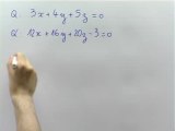 Équations de droites et intersections de plans : Exo 1 : solution
