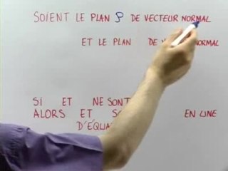 Équations de droites et intersections de plans - Cours 2