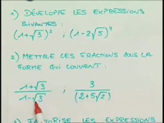 Les identités remarquables - Exo 2 (1/2)