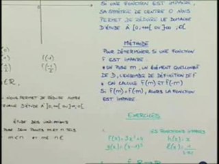 La fonction inverse : une fonction impaire - Cours 1