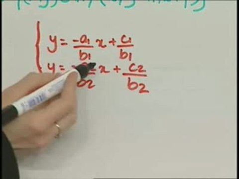 Conditions de résolution de systèmes de 2 équations à 2 inconnues - Cours 2