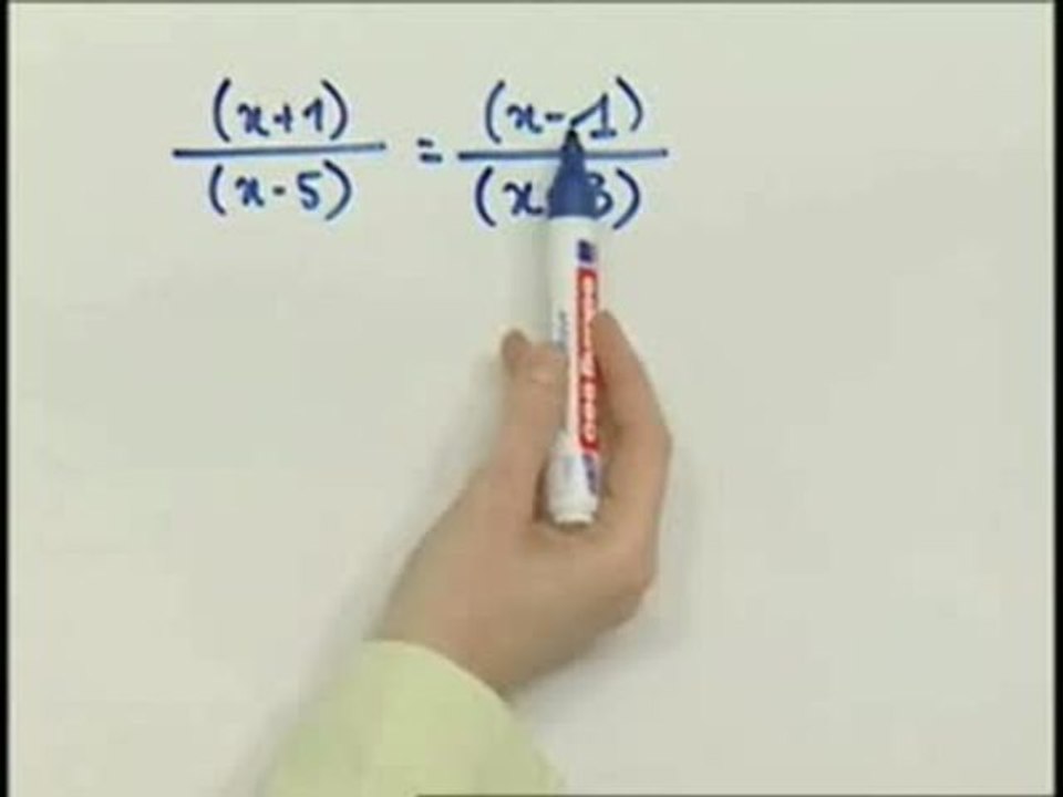 Résolution d'équations quotient - Exemple
