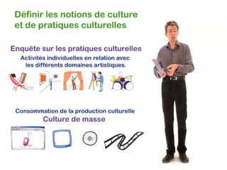 1.1 Définir les notions de culture et de pratiques culturelles