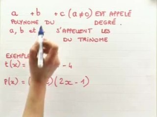 Fonction polynôme et représentation graphique - Cours