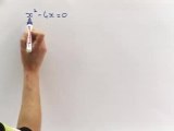 Résolution d'une équation sans discriminant - Exo 1 : solution