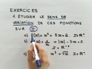 La somme de fonctions - Exo : énoncé