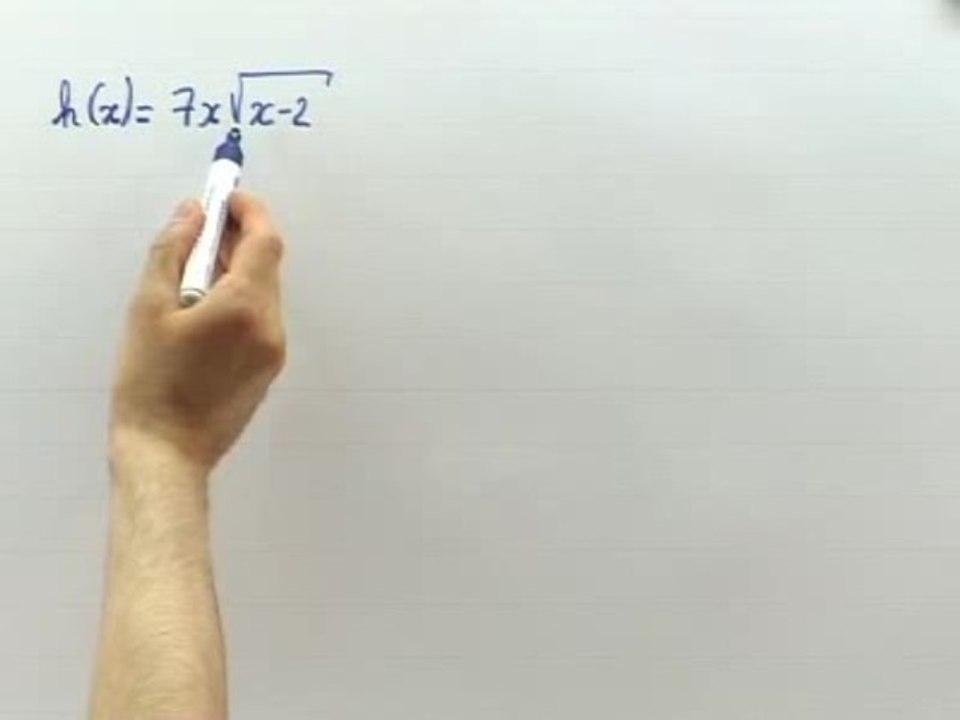 Les fonctions dérivées usuelles - Exo : solution