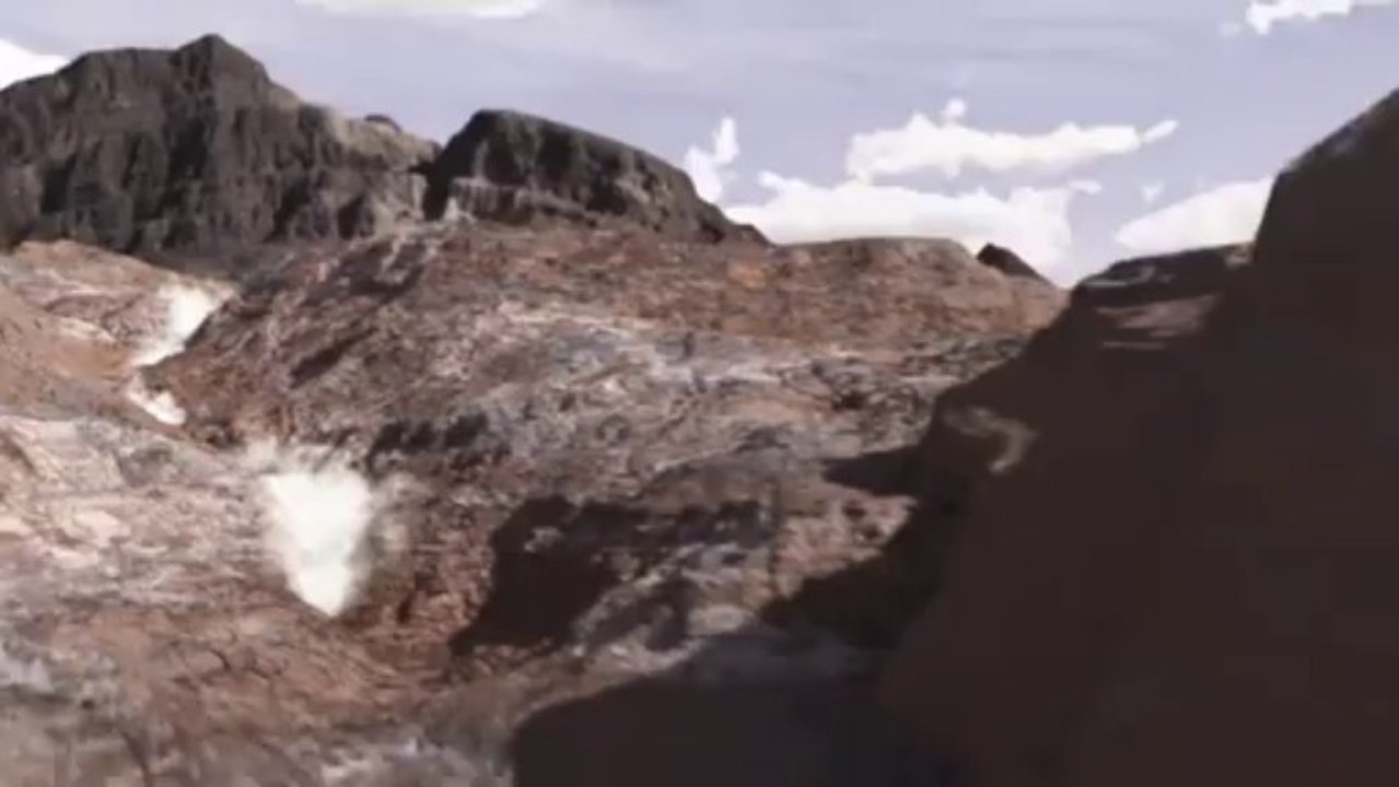 MARS il y a plusieurs millions d'années : simulation.