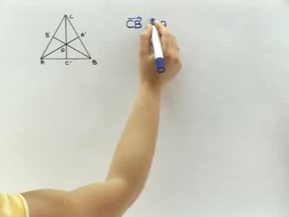 Produit scalaire de deux vecteurs - Exo 2 : solution