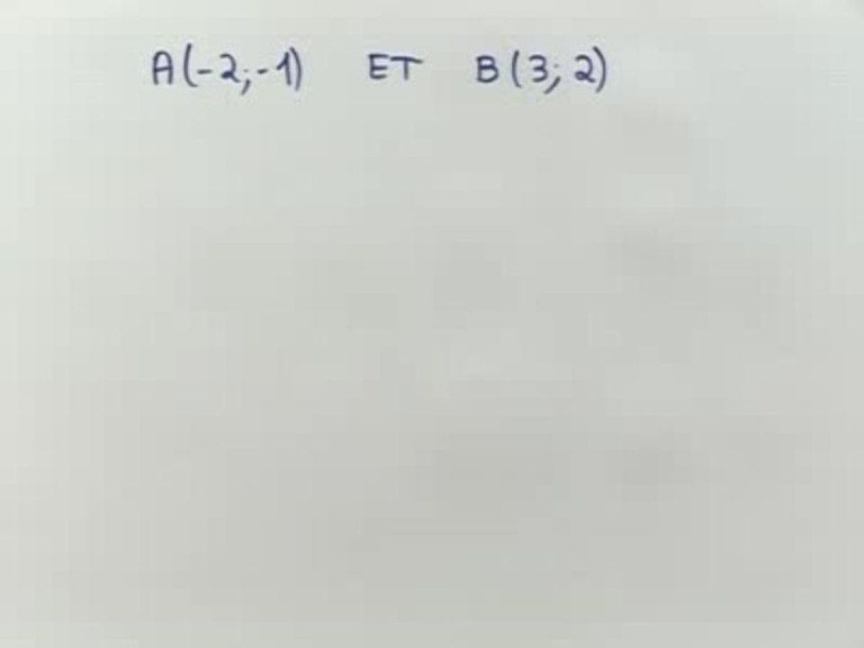 Équations de cercle - Exo 2 : solution