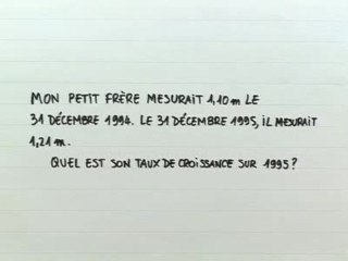 Les pourcentages d'évolution - Exo 1 : énoncé