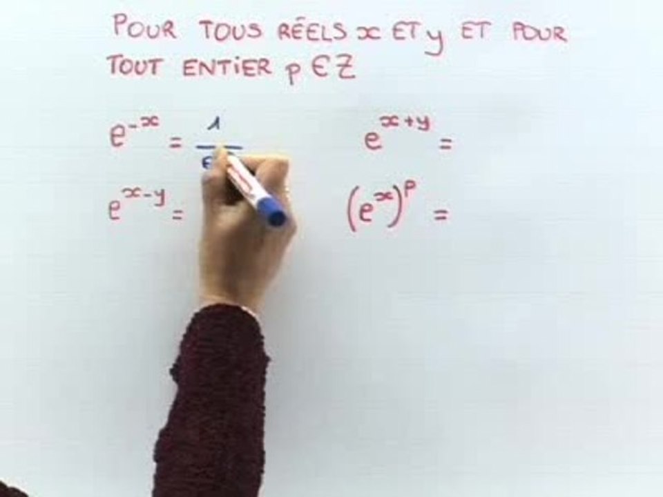 Le nombre e et les relations fonctionnelles - Cours 2