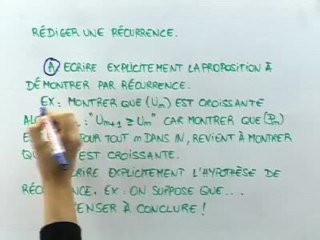 La démonstration par récurrence - Cours 2