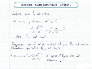 Les suites et la récurrence - Exo 7