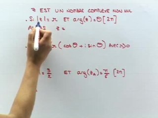 Les formes trigonométriques : module et argument - Cours 3
