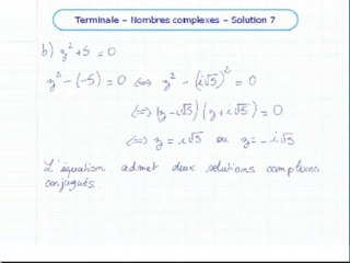 Les nombres complexes - Exo 7