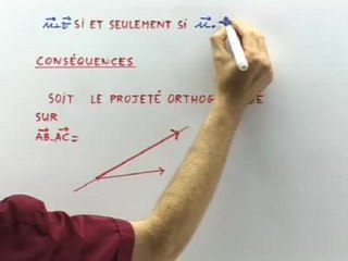 Le produit scalaire dans l'espace - Cours 3