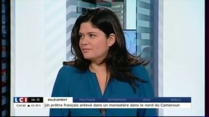Raquel Garrido à l'émission "Choisissez votre camp" sur LCI le 15/11/2013