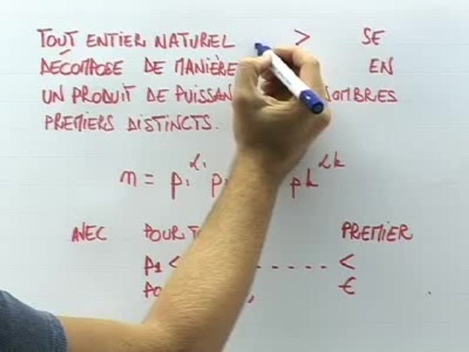 La décomposition en facteurs premiers - Cours 2