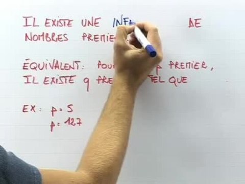 Ensemble des nombres premiers - Cours 2