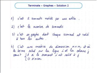 La théorie des graphes - Exo 2