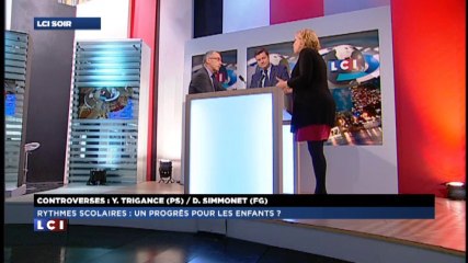 Danielle Simonnet face au secrétaire national du PS Yannick Trigance sur l'Aménagement des rythmes éducatifs