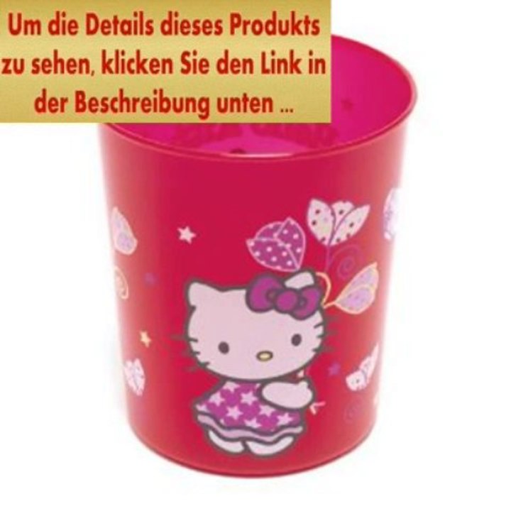 Angebote Hello Kitty Papierkorb Korb Klein - Rot Blume