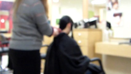 haircut long hair to bob on brunette