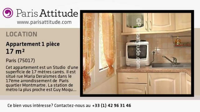 Appartement Studio à louer - Guy Moquet, Paris - Ref. 1441