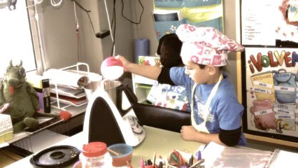 con las manos en la masa